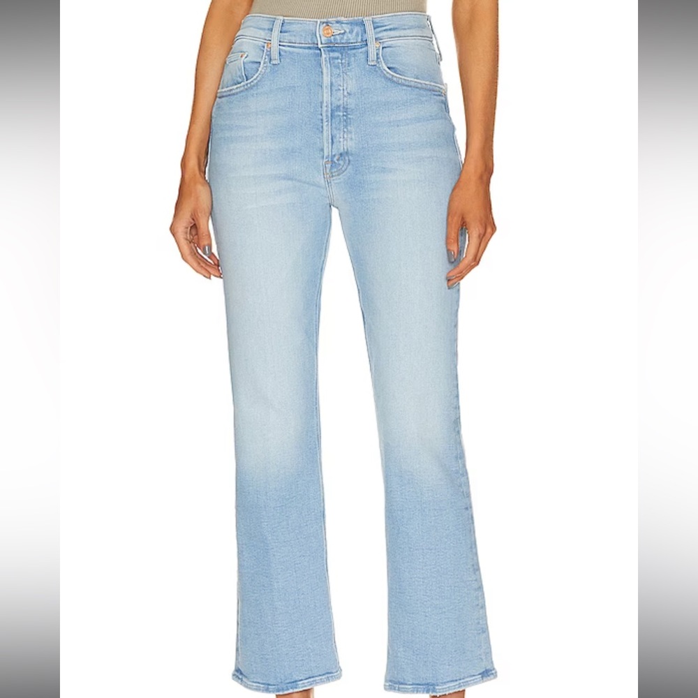 NWT Mother The Tripper Ankle in Cat Daddy High Rise Crop Stretch Jeans 30